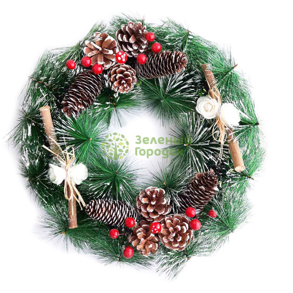 Венок новогодний 40см RM22070617