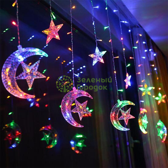 Гирлянда BH6006 с контроллером светодиод разноцветный 138л, 2,5м