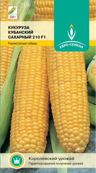 Кукуруза Кубанский Сахарный 210 сахарная ES белый пакет 5г