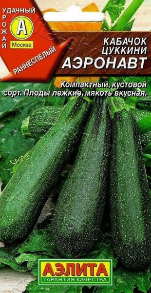 Кабачок Аэронавт цуккини АЭ 2г Кабачок Аэронавт цуккини АЭ 2г