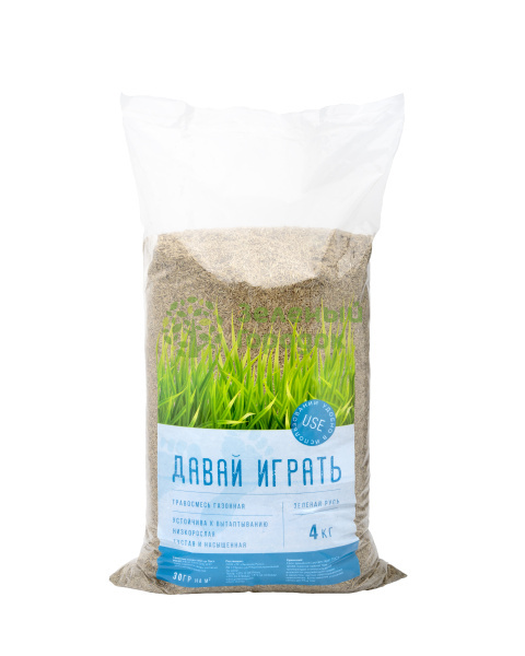 Травосмесь газонная "Давай играть" 4кг