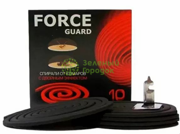 Спирали от комаров Force Guard Двойной Эффект 10шт Спирали от комаров Force Guard Двойной Эффект 10шт