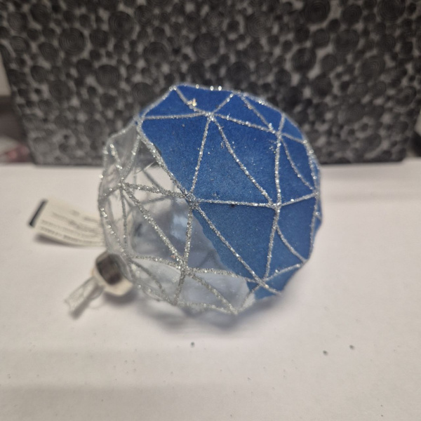 Фигура новогодняя ШАР, стекло, асс/2,  д. 8 см, арт. 061089 (только самовывоз)