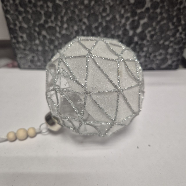 Фигура новогодняя ШАР, стекло, асс/2,  д. 8 см, арт. 061089 (только самовывоз)