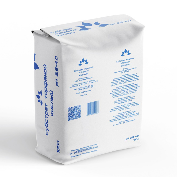 Субстрат торфяной Traven кислый 100л Субстрат торфяной Traven кислый 100л