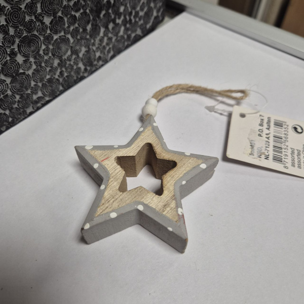 Фигура новогодняя В АССОРТИМЕНТЕ, дерев., асс/3, ассорт., арт. 550451 (только самовывоз)