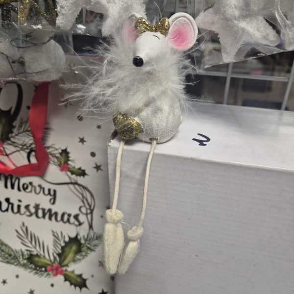 Фигура декоративная МЫШЬ, полистоун, асс/2, 5х6х9 см, арт. 530094 (только самовывоз)