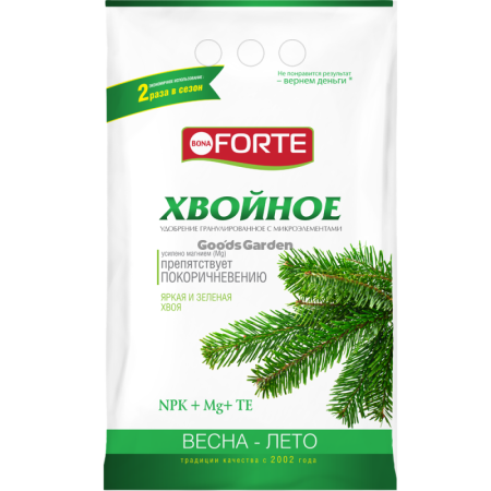 Удобрение Bona Forte комплексное гранулированное с микроэлементами Хвойное 2кг