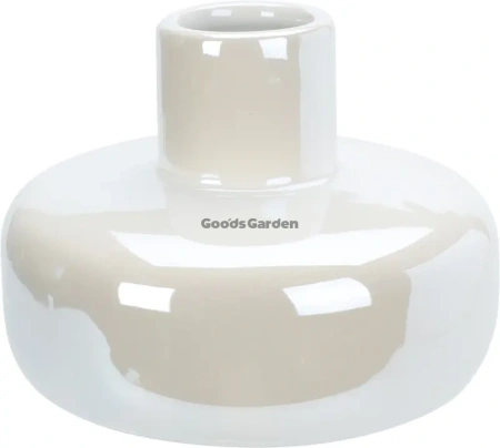 Ваза из керамики, 10х10х7,5 см, белый, арт. ALX619130 (самовывоз и курьером по Минску)