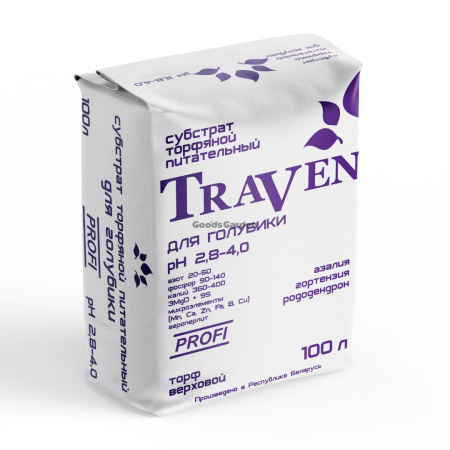 Субстрат торфяной Traven для голубики 100л
