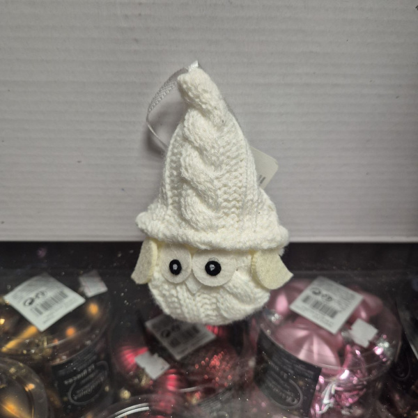 Фигура новогодняя, полиэстер, с подвесом, асс/8, 4х10 см, арт. 520495