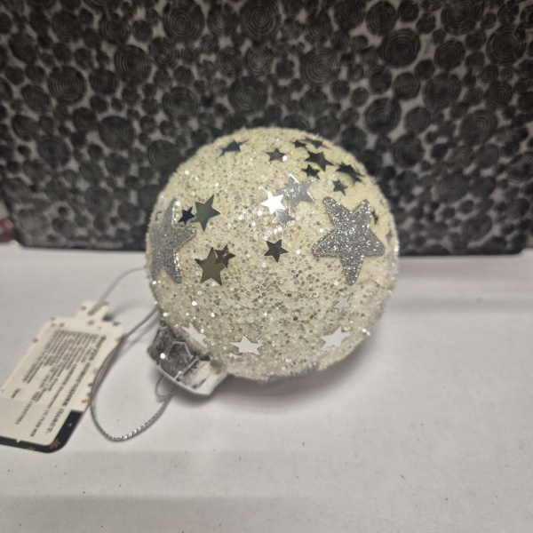 Фигура новогодняя ШАР, пластик, асс/3, д.8 см, арт. 740160 (только самовывоз)